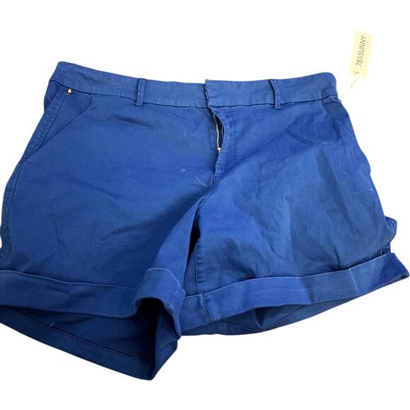 78 & Sunny Taylor Short in Coastal Cobalt, Plus Size 16W, NWT - Picture 1 of 6